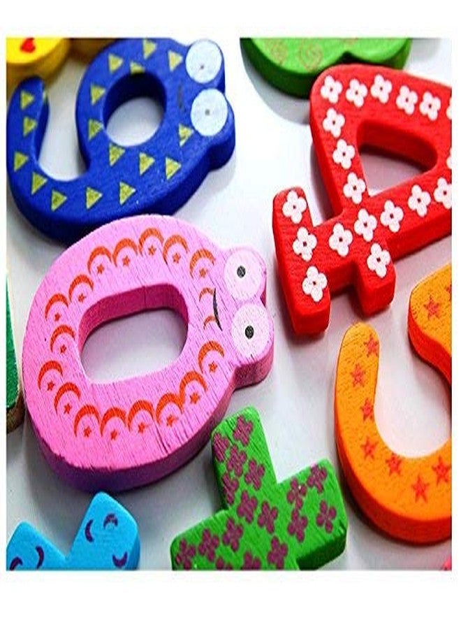 شورو ملصقات مغناطيسية خشبية ملونة لطيفة للثلاجة من شورو، لعبة تعليمية للأطفال (أرقام خشبية، 10 قطع) - Image 4